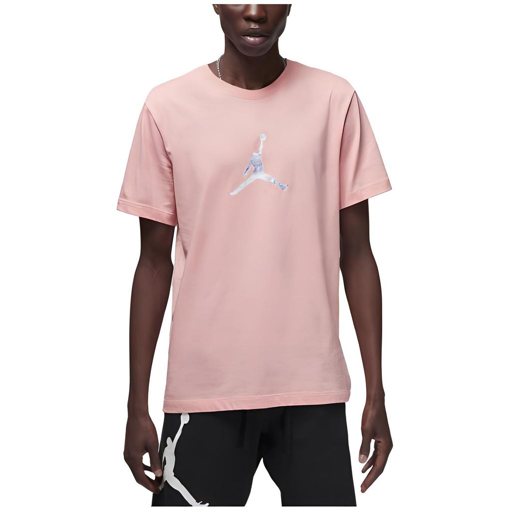 Jordan Drop Shoulder Sleeve T-Shirt Men's Coral Red Do8899-697