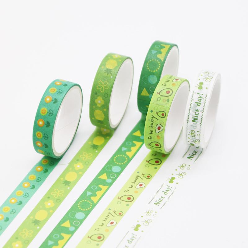 4 Pcs/set Retro Geometry Washi Tape Set Diary DIY Decoration Student Stickers Korean Stationery Office Supplies Peach