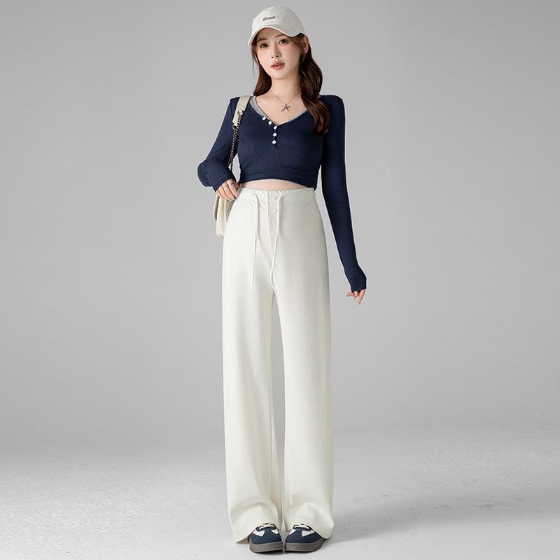 2026 Spring/Summer Petite Maternity Snake Pattern Wide-Leg Pants 2XL