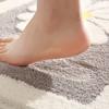 Small Daisy Door Floor Living Room Carpet Bathroom Non-slip Mat Toilet Door Kitchen Floor Mat
