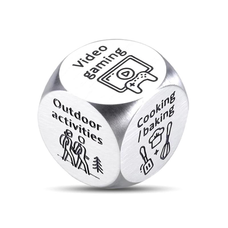 Rozhodovací kostková hra Datum večer Kreativní kostková hra Zábavná novinka pro páry Rozhodovací kostková hra Příslušenství Nápady Hračky z nerezové oceli