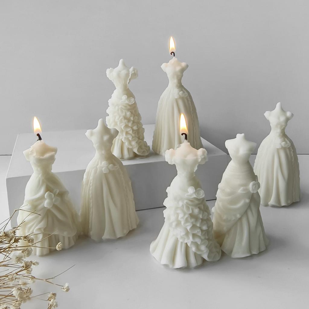 Multipurpose Sturdy Silicone Molds for Artistic Craft Unique Floral Candles or Soaps for Wedding Decoration and Gifts