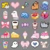 50 Sheets Pixel Style Cartoon Stickers for Journals, DIY, Refrigerators, Stationery, and Earphones