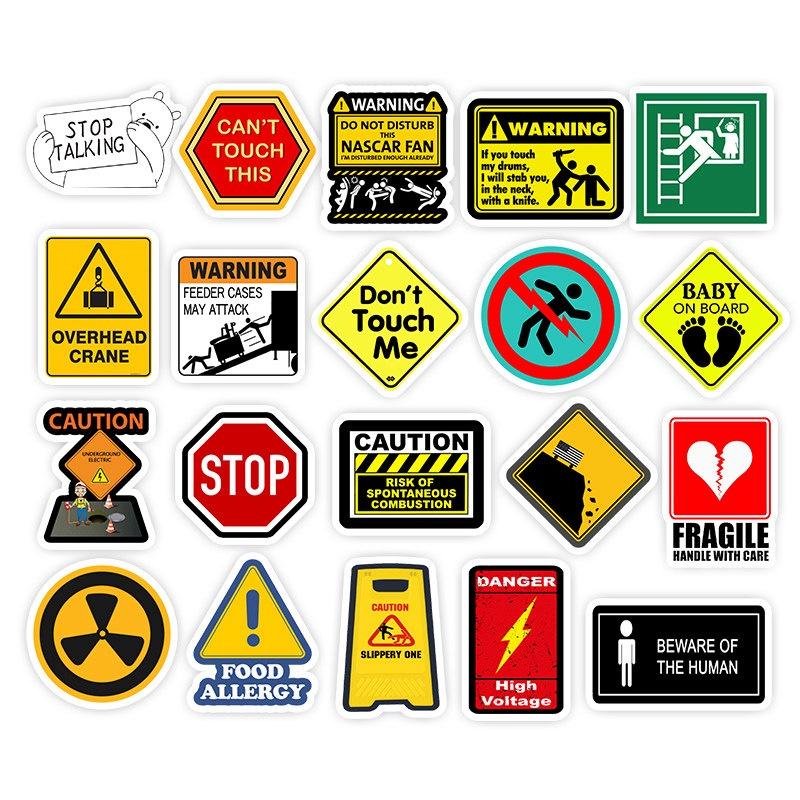Colorful Cartoon Graffiti Stickers For Luggage And Car Waterproof And Removable Pack Of 50