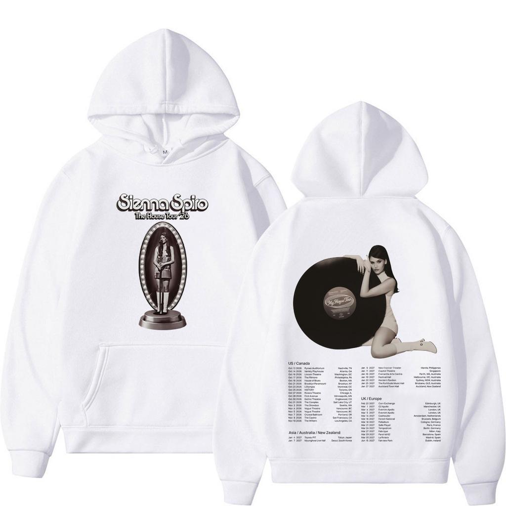 2026 Hot Sale Sienna Spiro My House Tour 2026 Graphic Hoodie Men Women Fashion Pullover Long Sleeves Casual Loose Vintage Sweatshirt Fan Gifts