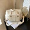 Large Capacity Polyester Bear Embroidery Mommy Storage Tote Multiple Compartments Detachable Strap Shopping Carts Comfortable