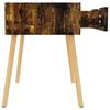 Vidaxl Nightstand, Smoked Oak, 40X40X56 Cm