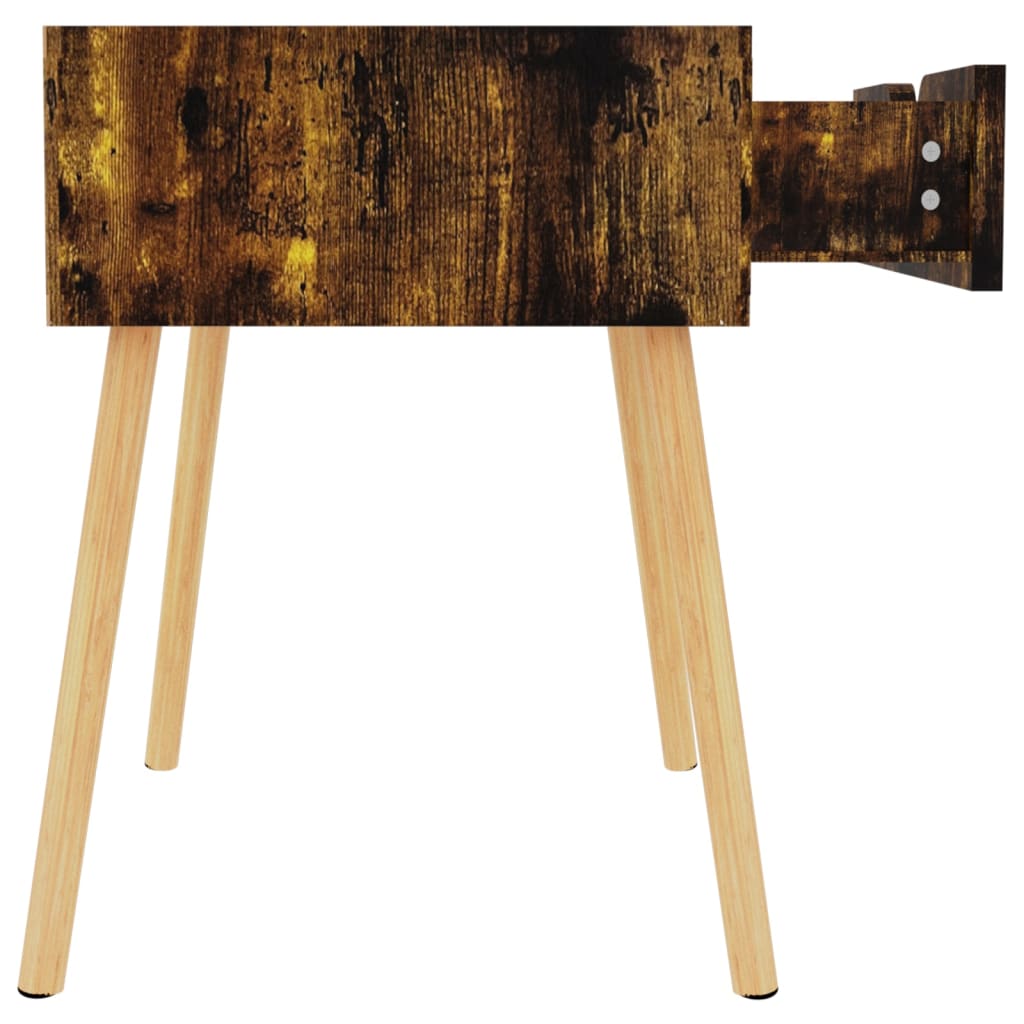 Vidaxl Nightstand, Smoked Oak, 40X40X56 Cm
