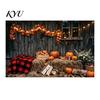 Thanksgiving Backdrop Banner 70 x 45 Inch Fall Pumpkin Backdrop, Autumn Harvest Gnome Polyester Photo Booth Props Scarecrow Photography Background,
