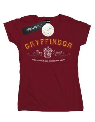 Damen/Damen Gryffindor Team Quidditch Baumwoll-T-Shirt