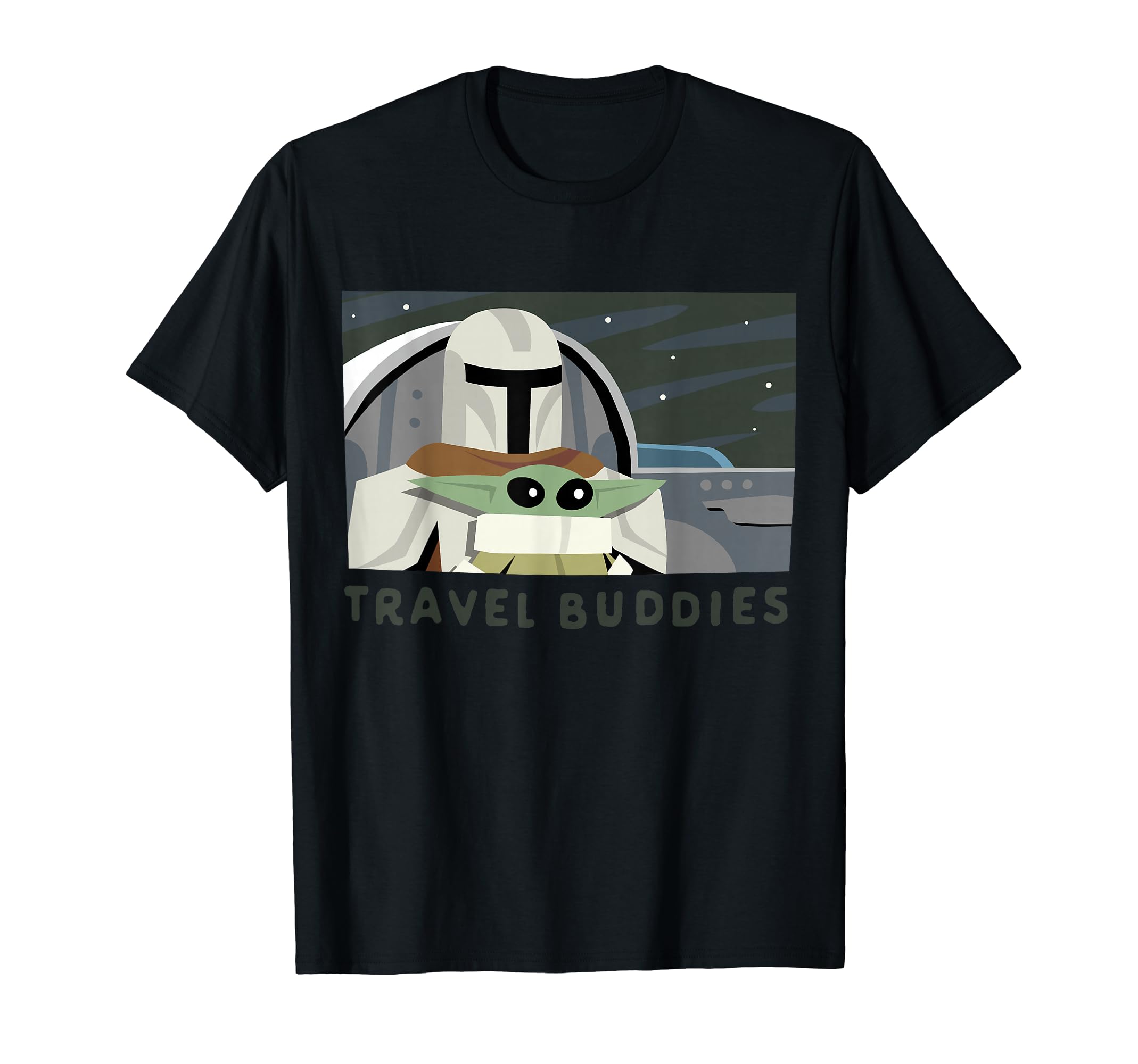 

STAR WARS The Mandalorian TRAVEL BUDDIES GROGU SEASON 3 T-shirt
