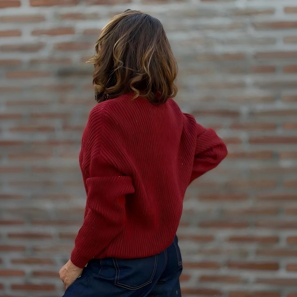 Women's V-Neck Knit Cardigan Slim Fit Long Sleeve Open Front Sweater for Everyday Wear