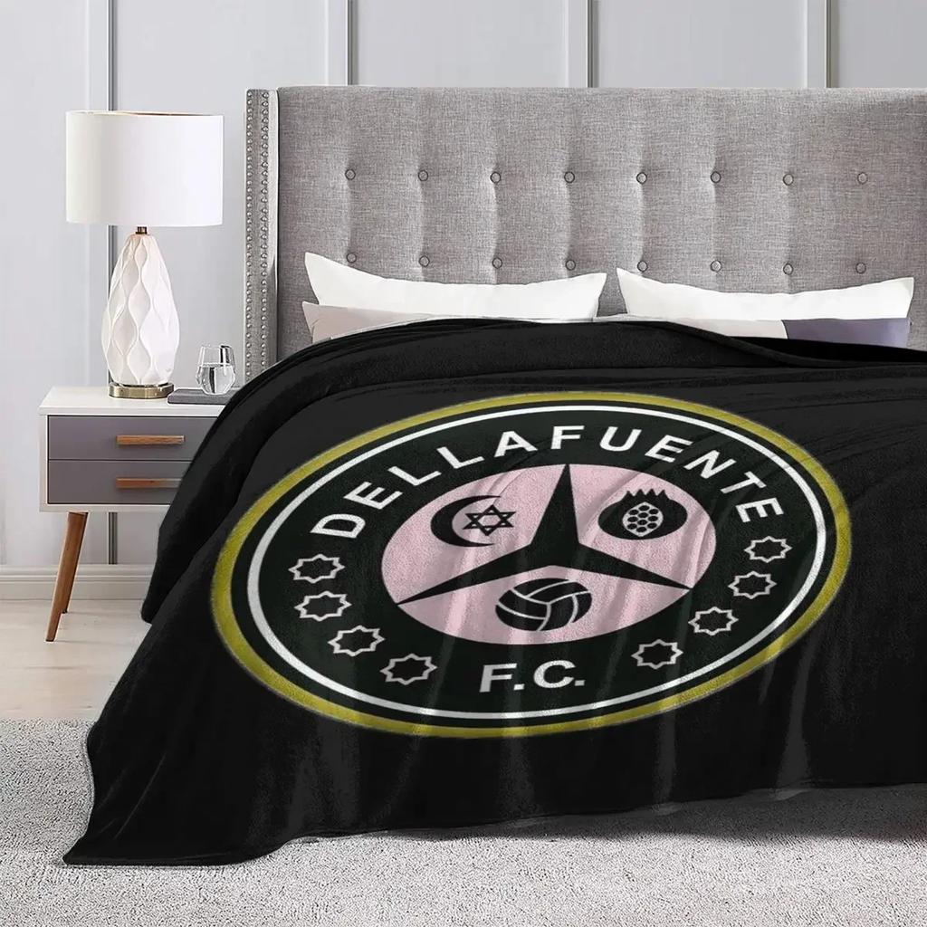Flannel Blanket Football Club Soft Warm Throw Blanket for Outdoor Travel Office Graphic Bedspread Sofa Bed Cover