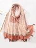 Summer Elegant Women Silk Scarf Beach Wrap Shawls Sweet Tassel Print Mujer Lady Sunscreen Bandana Hijab Bohemian Scarve Pareo