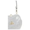 VIVIENNE WESTWOOD Metallic Effect Iconic Saturn Logo Goat Leather Shoulder Tote Bag Women Handbags Silver 4B01000CWL00ACQ401