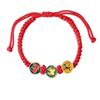 Calabash Good Lucky Bracelet Hand-woven Chinese Red Handrope Zodiac Horse Bracelet  Decoration