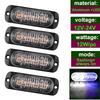 12V - 24V 4LED Car Warning Light Grill Breakdown Light Car Truck Trailer Beacon Lamp Side Light For Cars  Malfunction Light