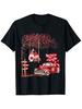 Valentine Gnomes On Swing Truck Red Hearts Graphic Tee Men Women Casual Short Sleeve T-Shirt