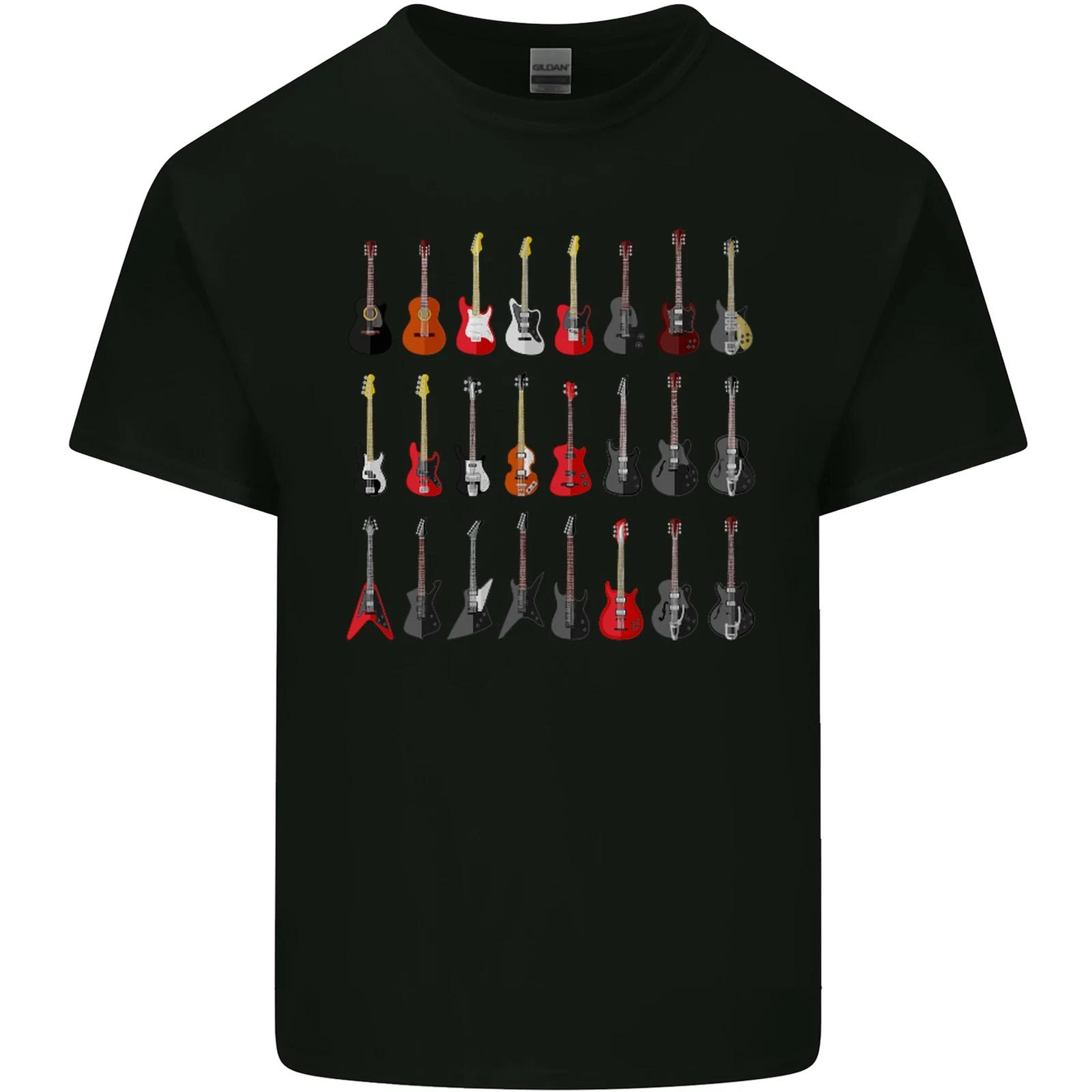 A Collection of Guitars Guitarist Electric Kids T-Shirt Childrens M