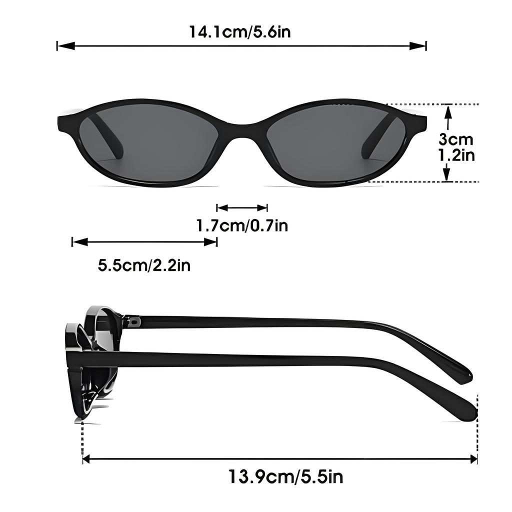 Vintage Narrow-Frame Women'S Glasses Perfect for a Natural Look And High-Fashion Commuting