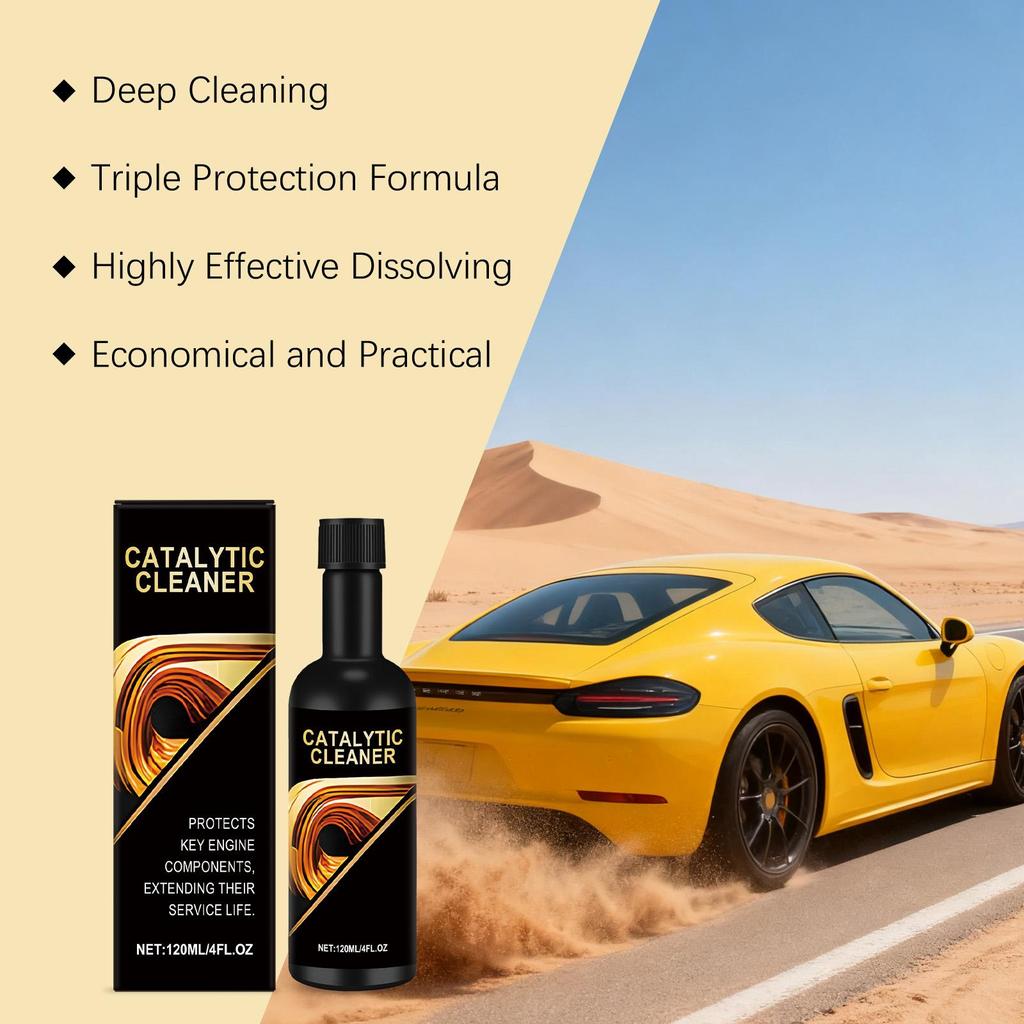 Car Catalytic Converter Cleaner, an essential carbon deposit cleaner for gasoline car engine maintenance, 120ml
