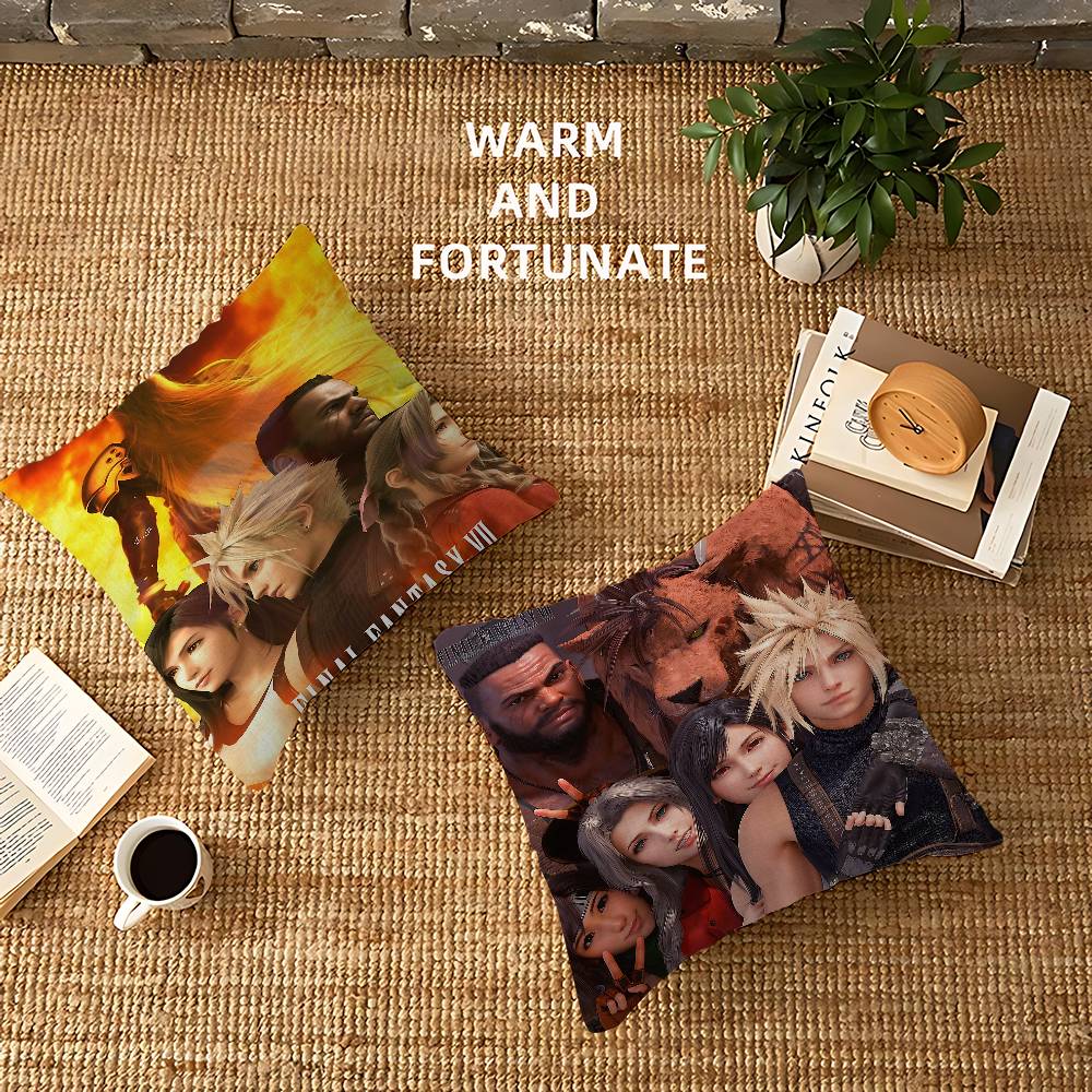 Final Fantasy Series Gaming Pillow Cover Sofa Cushion Cover Home Room Decoration Children Gift