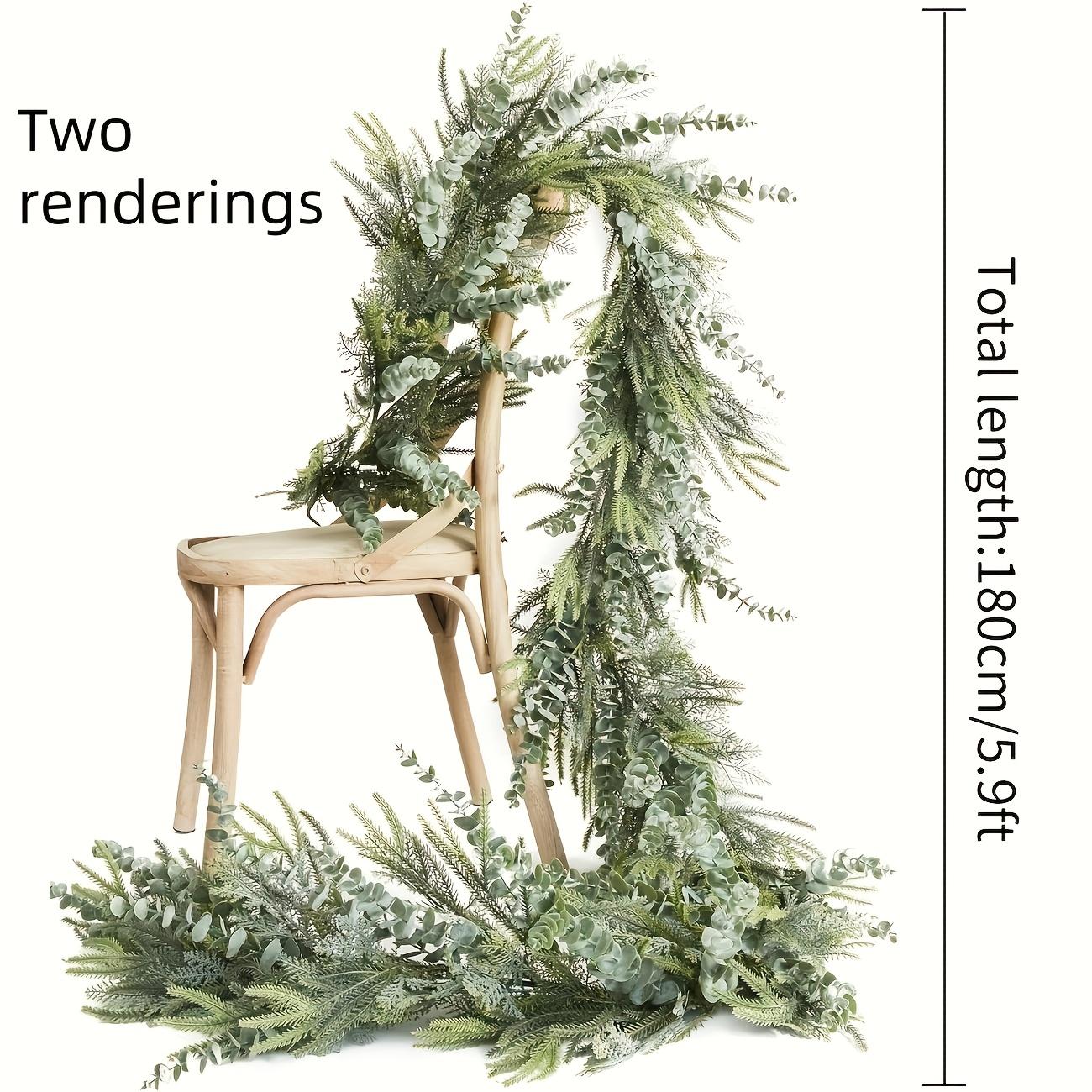 

Рождественское украшение Эвкалипт Ноэль украшение из лозы, Подходит для праздничного украшения двора, стены, лестницы зелёный