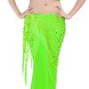 Fashion Tassel Belly Dance Hip Scarf Sequins Bohemian Waist Chain Crochet Dancer Skirt Show Costumes