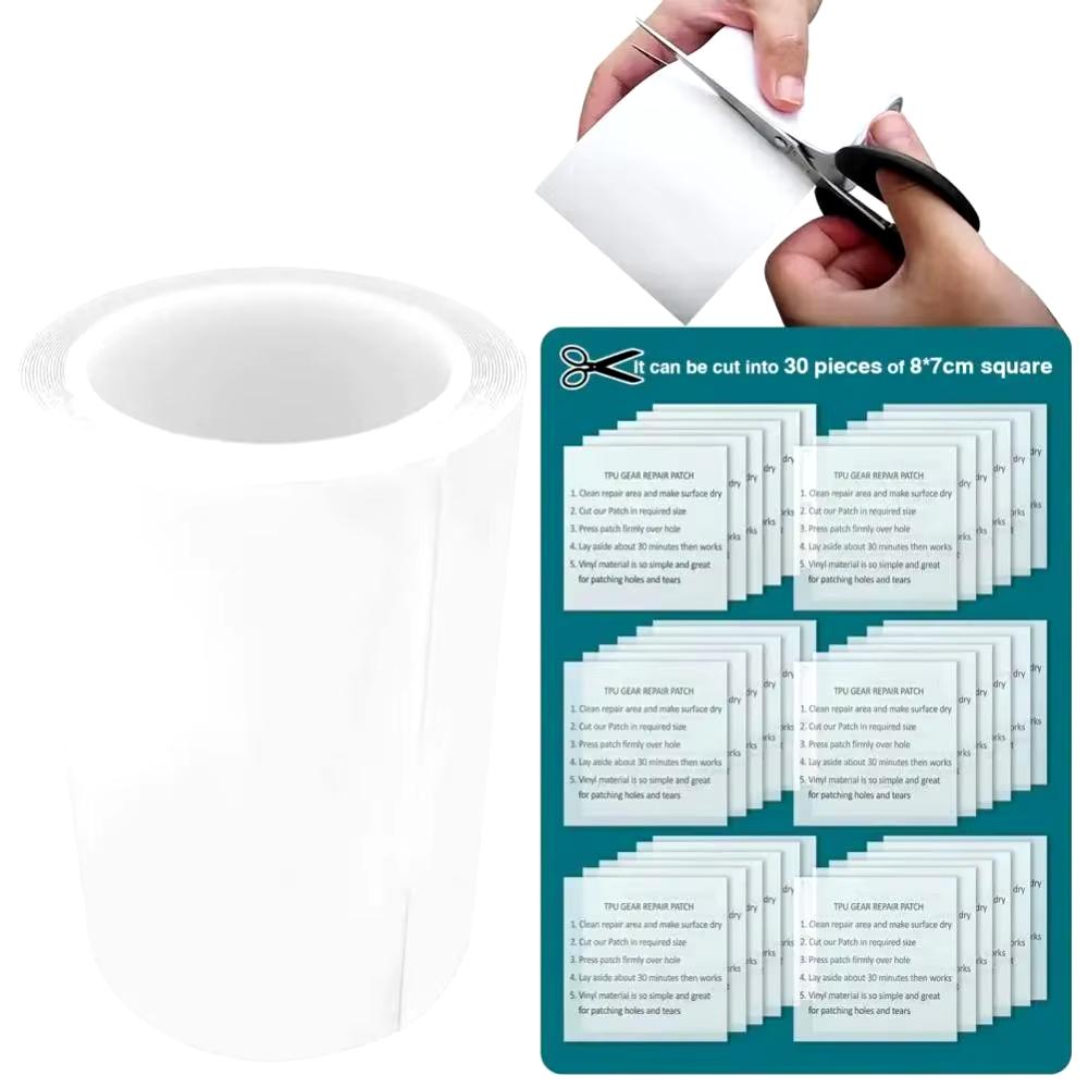 1 Roll Repair Patches Kit TPU Tape Repairing Patches For Inflatable Toy Swim Pool Float Tent Air Mattress Raincoat