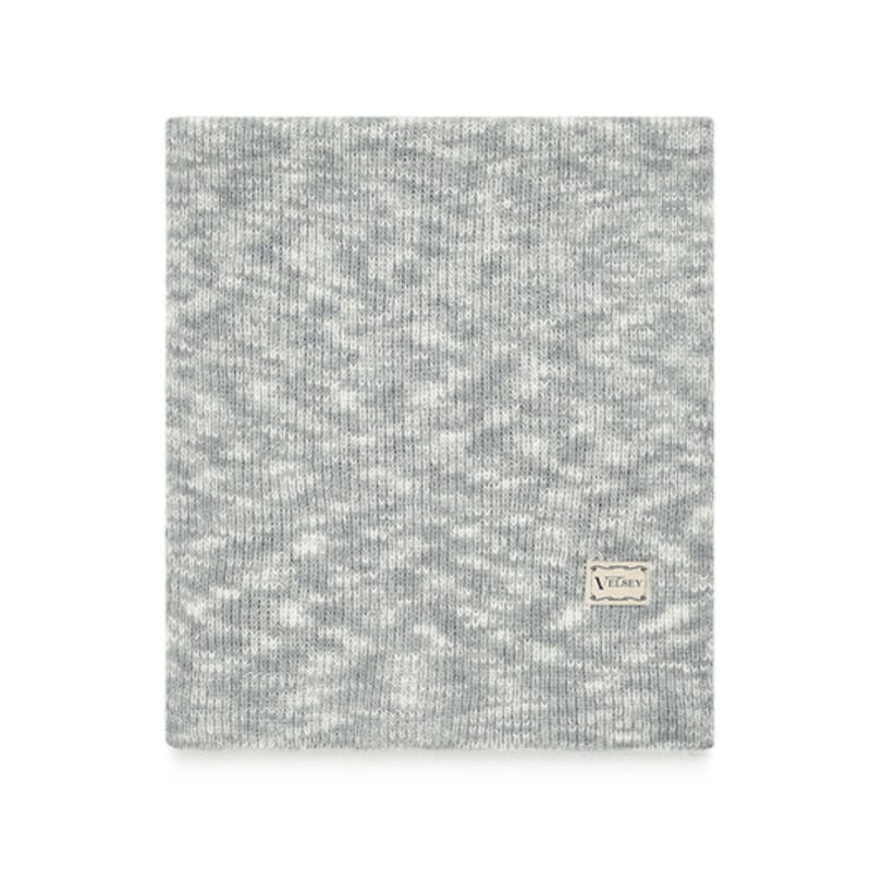 Velsey Mosaic Knitted Muffler [GREY]