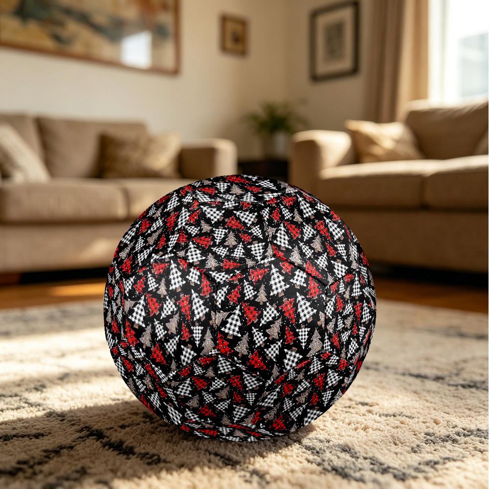 1pc Christmas Tree Plaid Size 5 Soccer Ball Professional Match Training Football Indoor &Outdoor Sports Ball Lightweight Durable M6569