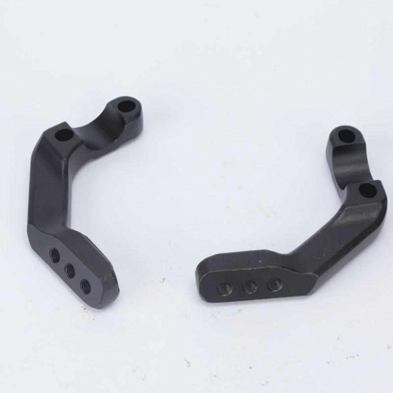 2-Bracket Motorcycle Handguard Mounting Set, Aluminum Construction with Left and Right Connection Points for Installation