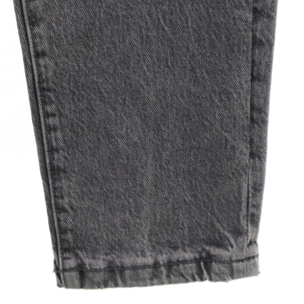 Unused ZARA Tapered Denim Pants 32 Gray Jeans Women Used