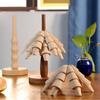 Christmas Tree Shaped Wooden Tree Coasters Wood Heat Resistant  Mat  Home Decoration