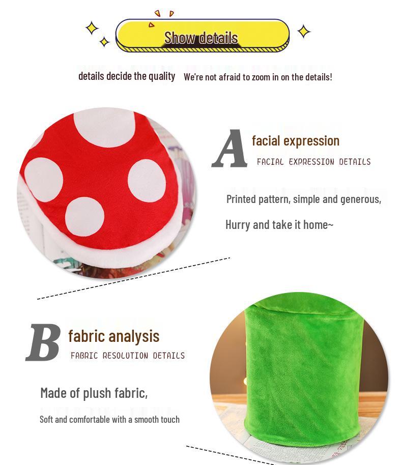 Venus Flytrap Mario Game-Inspired Warm Cotton Slippers