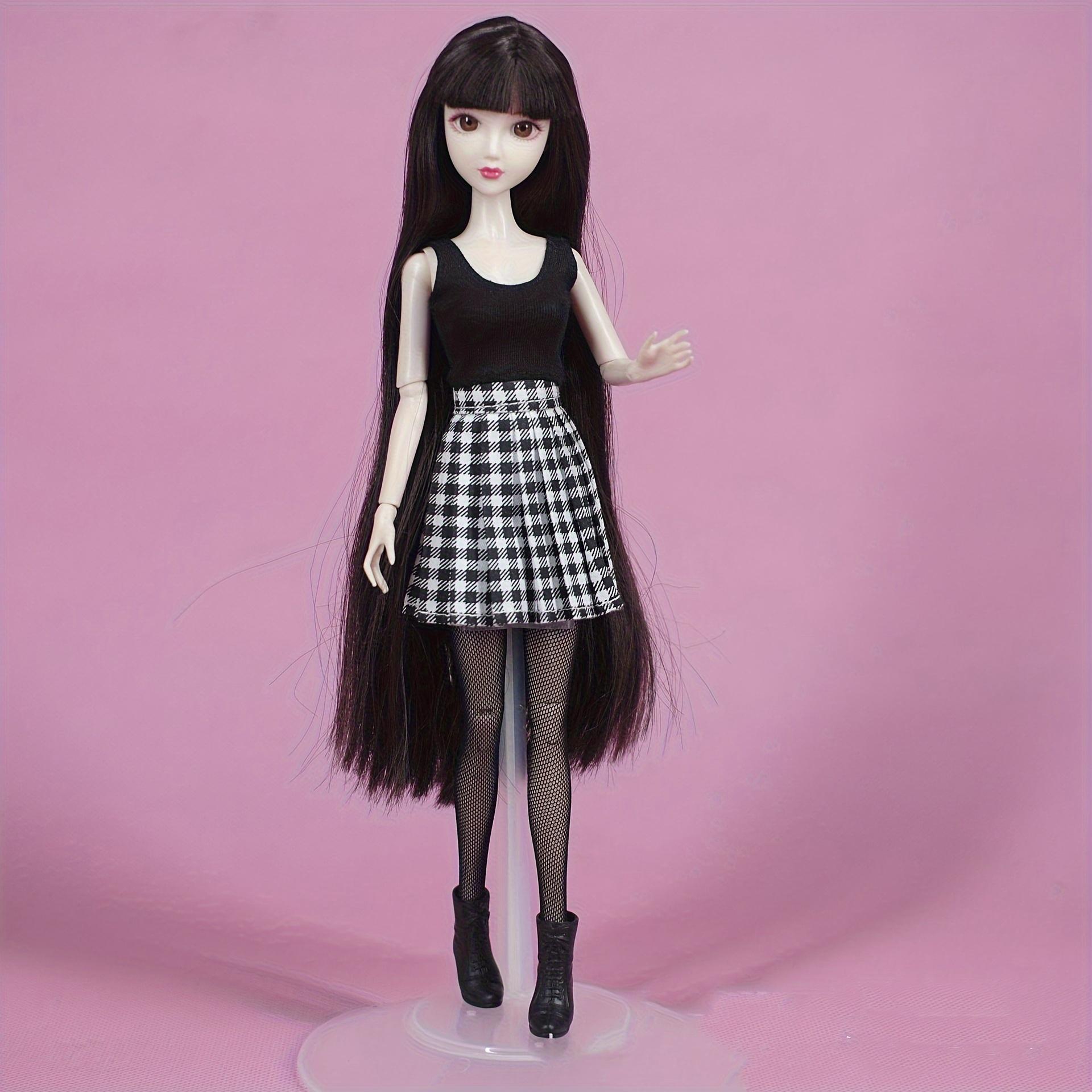 

1 piece of 1/6 BJD doll specific clothing, which are red and pink short skirts suitable for dolls with a height of 23-30cm.