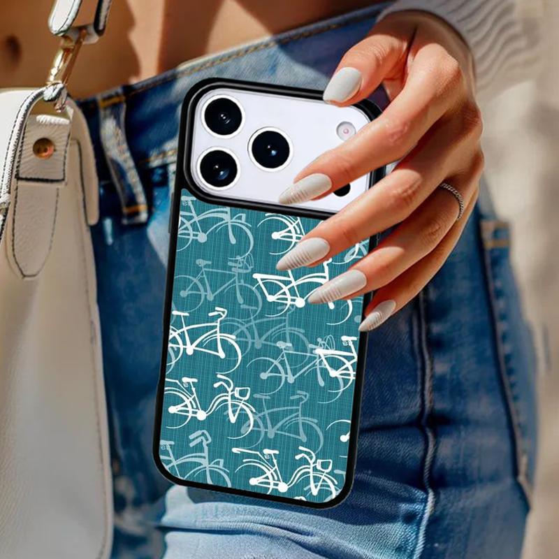 

Bike Pattern Phone Case For iPhone 17 Air 14 15 13 12 Max Cover For Apple 14 15 16 16e 11 Pro Max Plus Coque iPhone 13pro