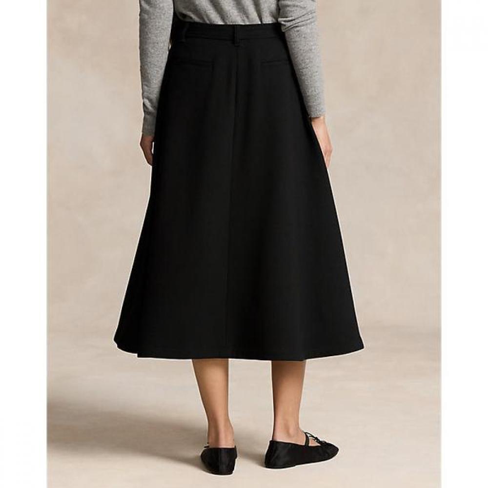 Polo Ralph Lauren Women S Wool Crepe Button Skirt wmpoSktndc20093001