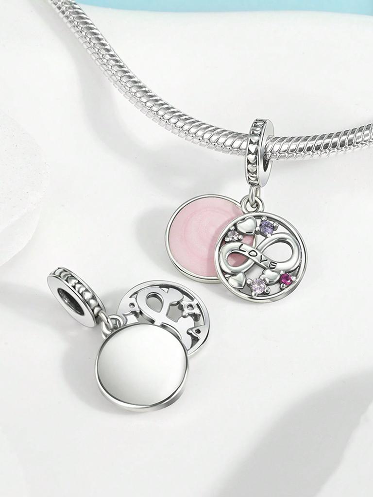 Charms Plata Copper Colors Valentine'S Day Love Beads Charmpendant For Original Bracelet For Women Diy Jewelry Love Gift