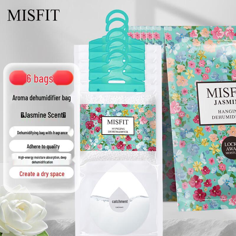 MISFIT Jasmine Scented Hanging Dehumidifier Bags