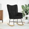 Rocking Chair Black Fabric