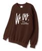 Wibelibellyu No Rush Oversized Terry Sweatshirt Brown