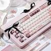 Keycaps Princess Handbook Girl Cute Pink Soa Cherry Pbt Material Sublimation 140 Key Alice Layout 7U Spacebar Keycap