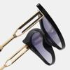 Fashion Vintage Sunglasses Trendy Metal Frame Luxury Gradient Multicolor Steam Punk Eyewear Sun Glasses