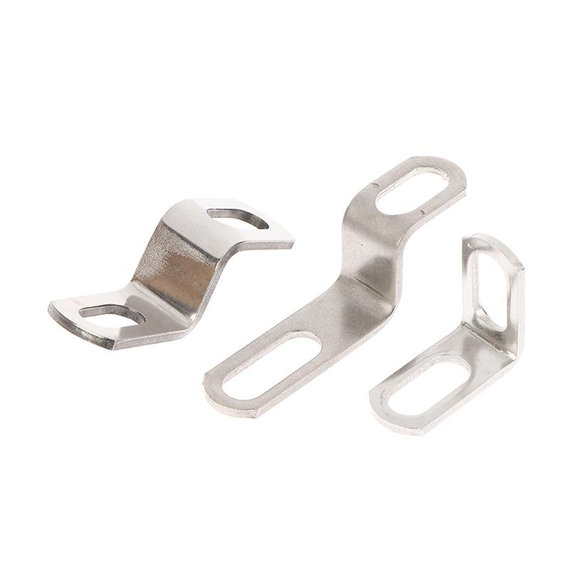 Motorcycle Exhaust Pipe Bracket Z/L-Shaped Stainless Steel Moto Modification Exhausts Pipe Clamps Fixed Bracket Accessory