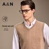 Men's 100% Cashmere V-Neck Knit Vest