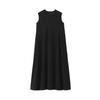 MUJI Women's Cooling UV-Cut Sleeveless Dress, BB2S3A5S, Black, Women's XL