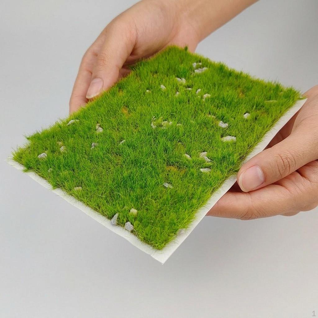 Kunstrasen-Diorama-Material, Miniatur-Büschel für Puppenhaus-Dekoration