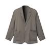 Milano Series Loose Fit Solid Color Woven Long Sleeve Blazer Women Blazer F11U625704F-BN