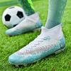 Foreign trade football shoes men's high-top youth student competition training shoes large size outdoor spike training shoes men